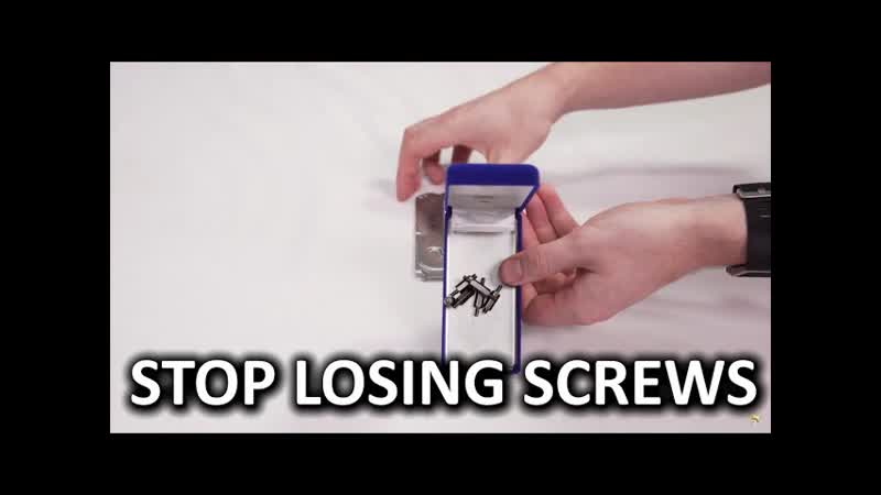 Build a magnetic parts tray out of an old, dead hard