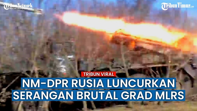 Roket Grad MLRS Rusia Hantam Benteng Musuh di