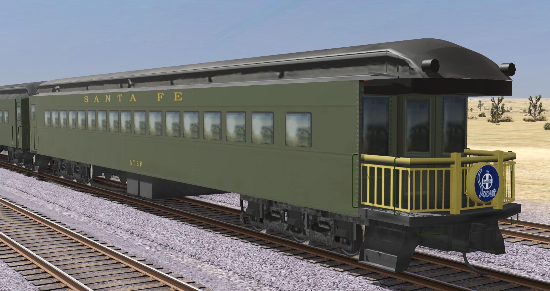 ATSF Observation-Business Car ('Scout' Drumhead)