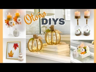 Decoración y DIYS para Otoño 2021 / DIY Dollar Tree Fall Decor Ideas