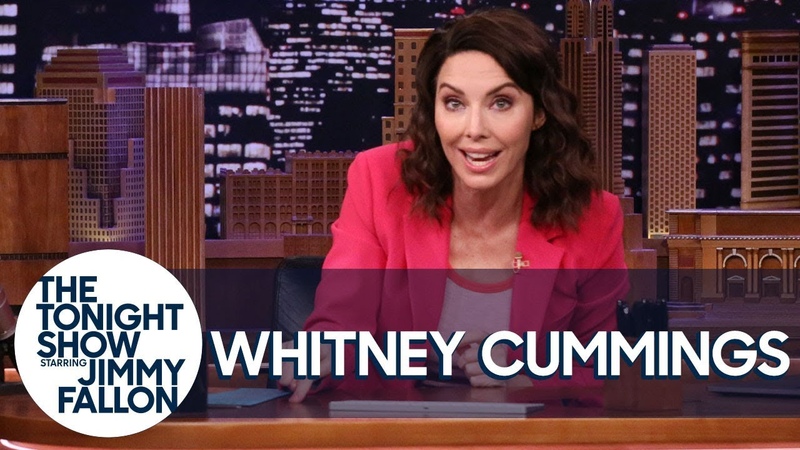 Whitney Cummings Swaps Places with Jimmy to Talk Idiot Celebs and Heartwarming