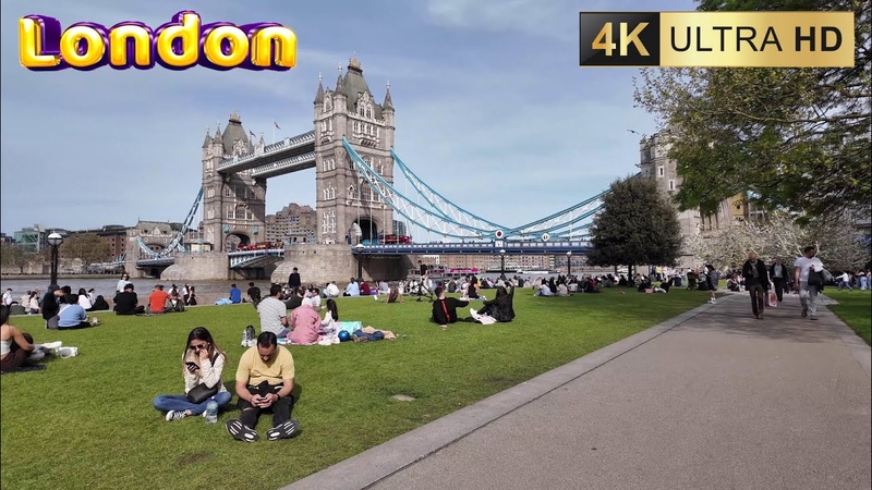London in Detail: A 4 K Walk from Historic Tower Bridge to Green Southwark