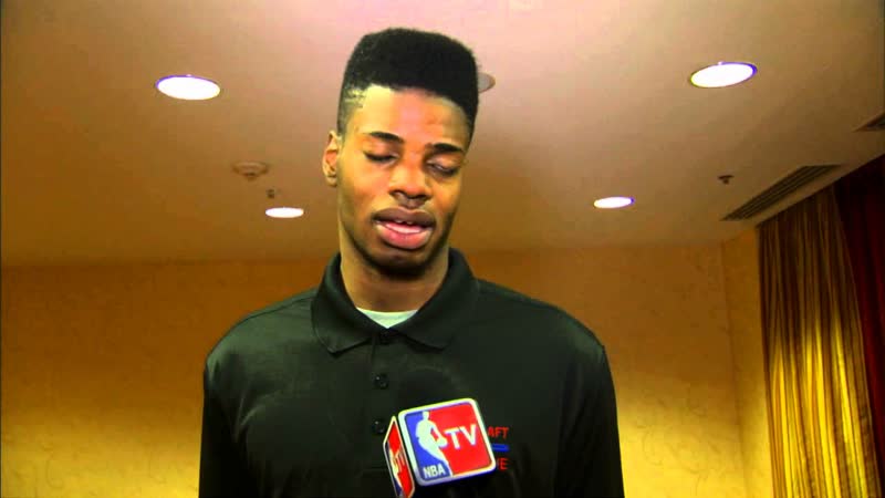Nerlens Noel speaks to the media at the 2013 Draft