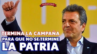 Massa vs Milei vs Bullrich: termina la campaa para que no se termine la Patria.