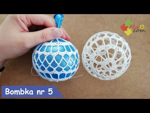 Szydełkowa bombka nr 5, Crotchet Christmas ball No