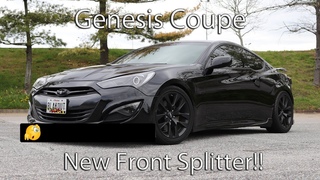 Genesis Coupe - Front Splitter install - Not your typical splitter!