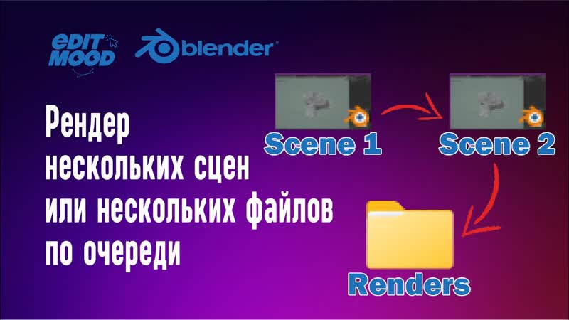 Рендер нескольких сцен или нескольких файлов