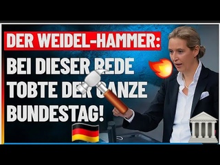 Der Weidel-Hammer: Eine schockierende Rede, die den Bundestag erschtterte! #AfD  Alice Weidel