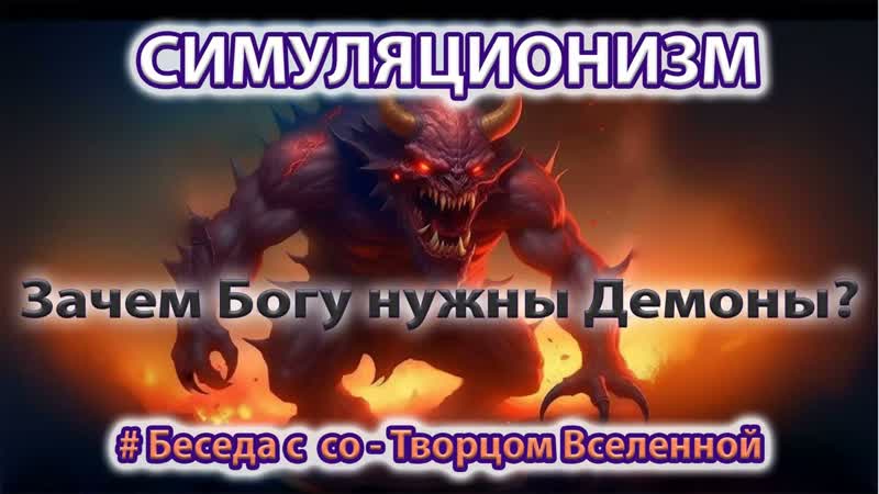 Зачем Богу Демоны Душа, Дух, Высшее Я. Бог Творец, Дьявол