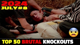 July 2024: Top 50 Brutal Knockouts #8(Muay ThaiMMAKickoxingBoxing)(HD)