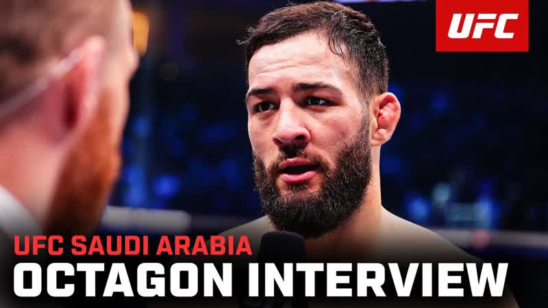 Nassourdine Imavov Octagon Interview, UFC Saudi