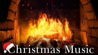 Instrumental Christmas Music with Crackling Fireplace  Relaxing Fireplace Ambience | Piano & Cello