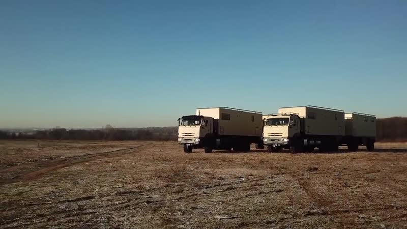 Премиум автодом с жилым прицепом. КАМАЗ