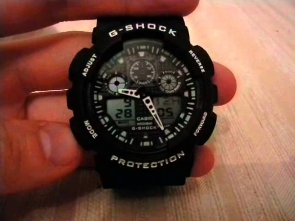 Настройка времени на часах репликах (копии) casio g