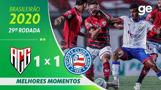 ATLÉTICO GO 1 X 1 BAHIA | MELHORES MOMENTOS | 29ª RODADA BRASILEIRÃO 2020 |