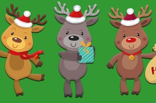 All Santa’s Reindeer!  Names of all the Reindeer!