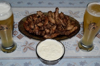 Закуска к пиву. Куриные шеи с сырным соусом! Snack to beer. Chicken neck with cheese sauce!