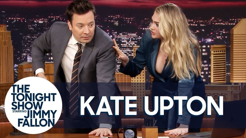 Kate Upton Gives Jimmy a Strong4 Me Fitness Training