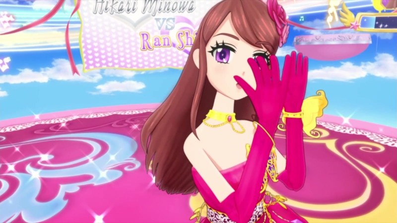Aikatsu Episode 8 Idol Activity ( Shibuki Ran and Minowa Hikari)