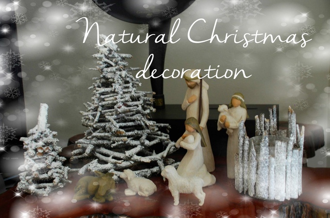 DIY NATURAL CHRISTMAS NATIVITY SCENE decoration