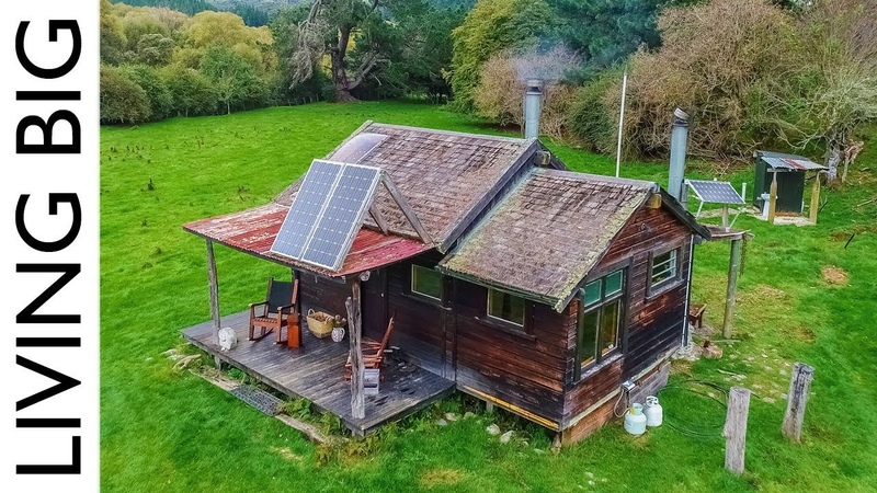 Off The Grid Cabin In New Zealand Paradise, , Living Big In A Tiny