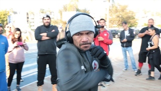 HE STILL GOT IT! MANNY PACQUIAO SHOWS TREMENDOUS SPEED IN 1ST DAY OF CAMP FOR ADRIEN BRONER!