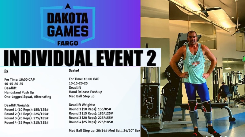 Dakota Games 2020 Online Competition, Workout 2,