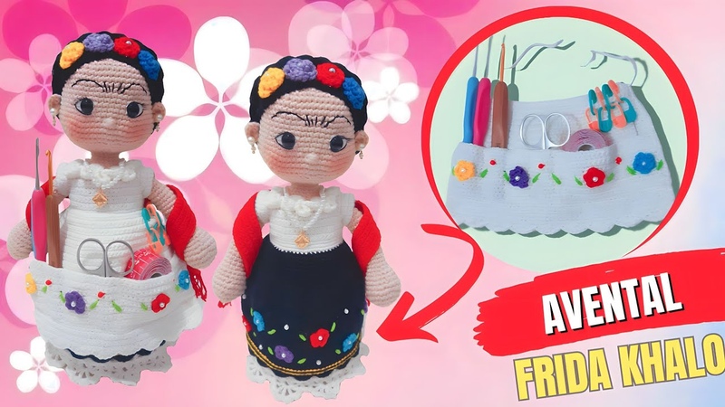 Frida khalo Costureira Amigurumi, passo a passo , arte,
