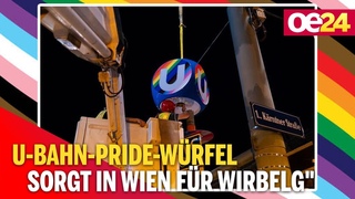 U-Bahn-Pride-Würfel sorgt in Wien für Wirbel - “Geldverschwindung“