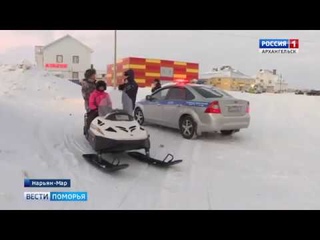 Дорожные полицейские НАО проверили владельцев снегоходов