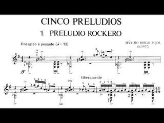 Máximo Diego Pujol: Preludios for Guitar (1985 ?)