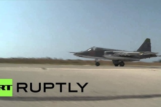 Syria: See Russian jets land and take off for sorties at Hmeymim base