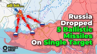 Ukraine Shaken. Russia Dropped 5 Ballistic Missiles On Single Ukrainian target. All Were Hits.