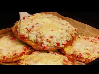 Besser als Pizza! Reiben Sie einfach 2 Zucchini! Einfache Zucchini-Pizza!