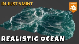 Mastering The Realistic Ocean Waves | Ocean Simulation | Blender 3.6 Tutorial