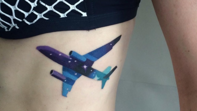 Beautiful Airplane Tattoo Ideas For Travel