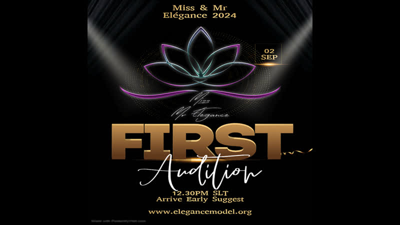 Трансляция конкурса Miss and Mr Elegance, FIRST Audition, 2 September