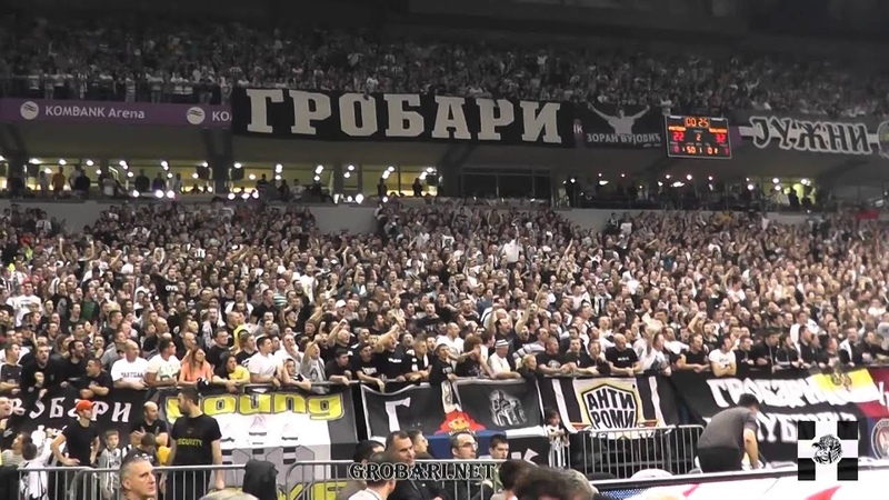 Grobari u Areni (navijanje), Partizan Real