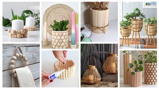 افكار✨️ بعصي و عيدان خشبية، اصنع ديكورات و منظمات لبيتك بأقل تكلفة #diy #craftideas #upcycle #ideas