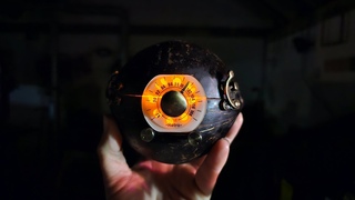 Woodturning - An EYE RADIO from a Real Coconut With Bluetooth 🎶